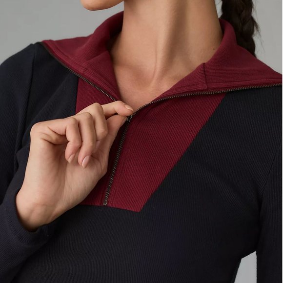 Daily Practice by Anthropologie Long-Sleeve Ribbed Midi Dress M $118 NWT - Picture 4 of 4